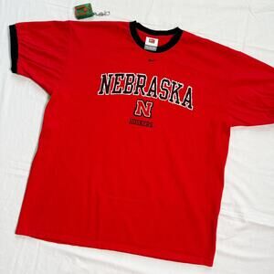 Y2K Nebraska Huskers Nike Team Ringer T-Shirt - XL